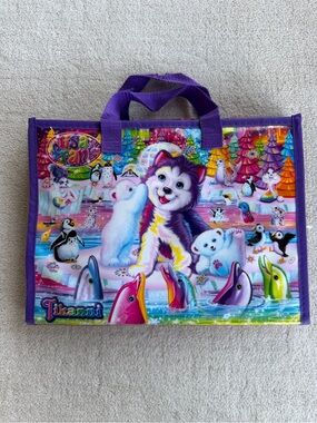 Lisa Frank Purple Arctic Friends Tote with Colorful Animal Print